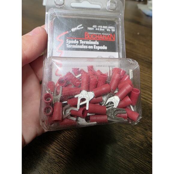 Buchanan AW2120-2 Spade Terminals #22 20 18 stud 22-18 AWG Wire Qnt 103 - Picture 13 of 13
